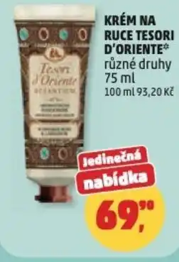 Penny Market Krém na oo ruce tesori d'oriente nabídka