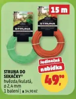 Penny Market Struna do sekačky hvězda/kulatá, nabídka