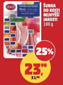 Penny Market Šunka od kosti nejvyšší jakosti nabídka