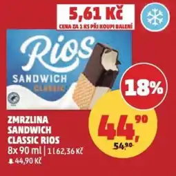 Penny Market Zmrzlina sandwich classic rios nabídka