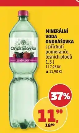 Penny Market Minerální voda ondrášovka s příchutí pomeranče, lesních plodů nabídka