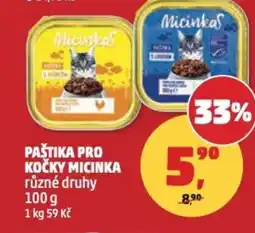 Penny Market Paštika pro kočky micinka nabídka