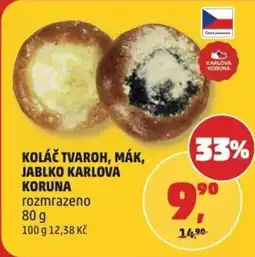 Penny Market Koláč tvaroh, mák, jablko karlova koruna rozmrazeno nabídka