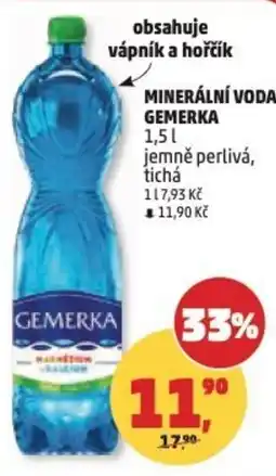 Penny Market Minerální voda gemerka nabídka