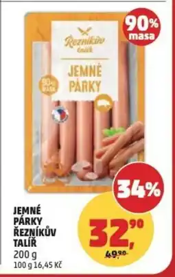 Penny Market Jemné párky řezníkův talíř nabídka