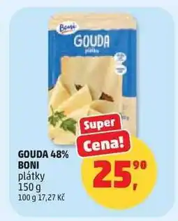 Penny Market GOUDA 48% BONI plátky nabídka