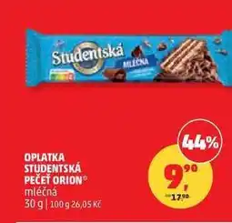 Penny Market OPLATKA STUDENTSKÁ PEČEŤ ORION nabídka