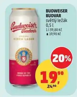 Penny Market BUDWEISER BUDVAR světlý ležák 0,5 l nabídka