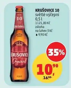 Penny Market Krušovice 10 světlé výčepní 0,5 l nabídka
