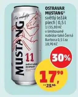Penny Market OSTRAVAR MUSTANG světlý ležák | plech | 0,5 l | nabídka