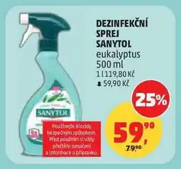 Penny Market DEZINFEKČNÍ SPREJ SANYTOL nabídka