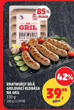 Penny Market BRATWURST BÍLÁ GRILOVACÍ KLOBÁSA NA GRIL nabídka