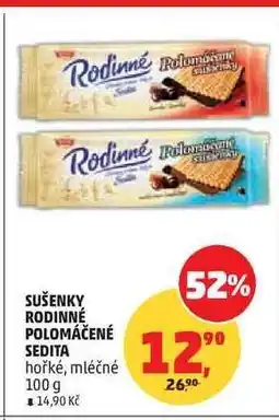Penny Market SUŠENKY RODINNÉ POLOMÁČENÉ SEDITA nabídka