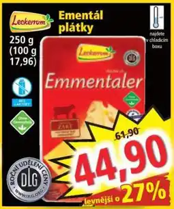 Norma Leckerom Ementál plátky nabídka