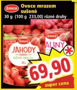 Norma Emco Ovoce mrazem sušené nabídka