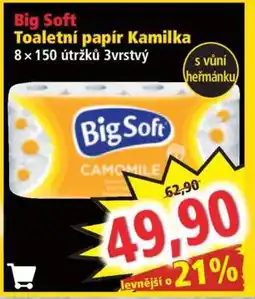Norma BIG SOFT TOALETNÍ PAPÍR KAMILKA nabídka