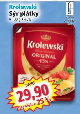 Norma Krolewski Sýr plátky nabídka
