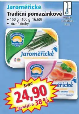 Norma Jaroměřické tradiční pomazánkové nabídka