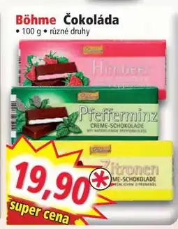 Norma Böhme Čokoláda nabídka