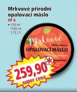 Norma Mrkvové přírodní opalovací máslo nabídka