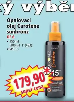 Norma Opalovací olej Carotene sunbronz nabídka