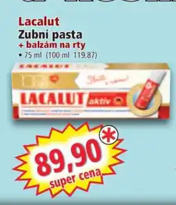 Norma Lacalut Zubní pasta + balzám na rty nabídka