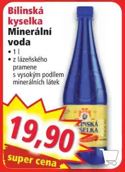 Norma Bílinská kyselka Minerální voda nabídka