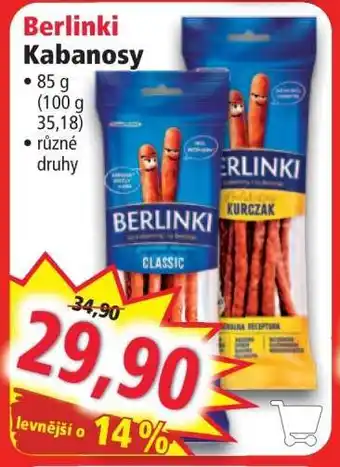 Norma Berlinki Kabanosy nabídka