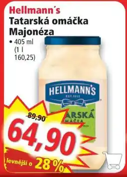 Norma HELLMANN'S TATARSKÁ OMÁČKA, MAJONÉZA nabídka
