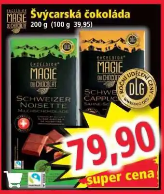 Norma ŠVÝCARSKÁ ČOKOLÁDA nabídka