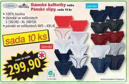 Norma Dámské kalhotky nebo Pánské slipy, sada 10 ks nabídka