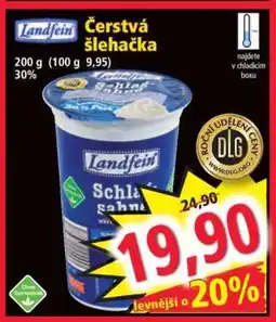 Norma Landfein Čerstvá šlehačka nabídka
