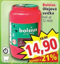Norma Bolsius Olejová svíčka nabídka