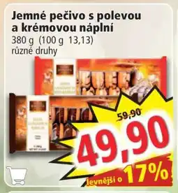 Norma Jemné pečivo s polevou a krémovou náplní nabídka