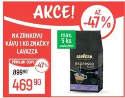 Globus Zrnková káva 1 kg značky Lavazza nabídka