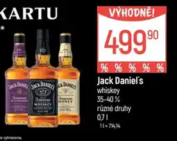 Globus Jack Daniel's whiskey nabídka