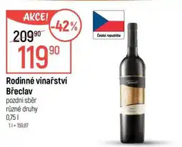Globus Rodinné vinařství Břeclav nabídka