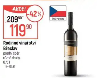 Globus Rodinné vinařství Břeclav nabídka