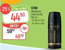 Globus STR8 deodorant různé druhy 150 ml nabídka