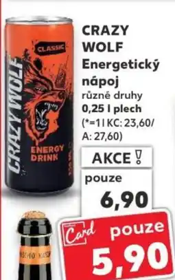 Kaufland CRAZY WOLF Energetický парој nabídka