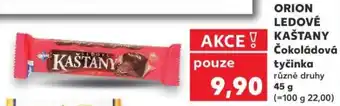 Kaufland ORION LEDOVÉ KAŠTANY Čokoládová tyčinka nabídka