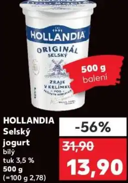 Kaufland HOLLANDIA Selský jogurt nabídka