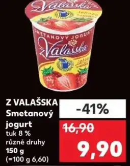 Kaufland Z VALAŠSKA Smetanový jogurt nabídka