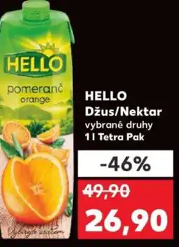 Kaufland HELLO Džus/Nektar nabídka