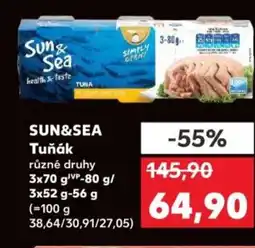 Kaufland SUN&SEA Tuňák nabídka