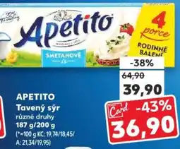 Kaufland APETITO Tavený sýr nabídka