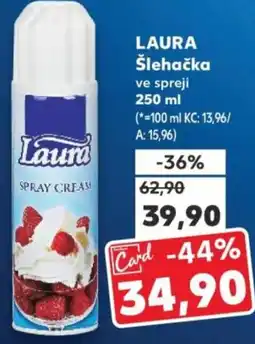 Kaufland LAURA Šlehačka ve spreji nabídka