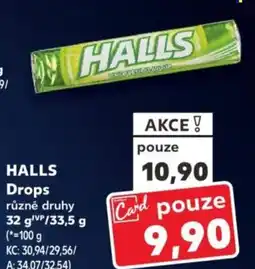 Kaufland HALLS Drops nabídka