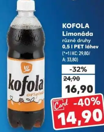 Kaufland KOFOLA Limonáda nabídka