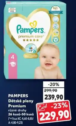Kaufland PAMPERS Dětské pleny Premium nabídka